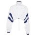 Zippered Collar Long-Sleeve Short Jacket