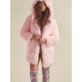 Pink Faux Fur Women's Jacket 