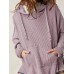  loose sweatshirt European and American fashion brand solid color hoodie waffle long-sleeved jacket