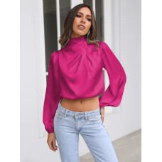 High-end French halter neck loose top